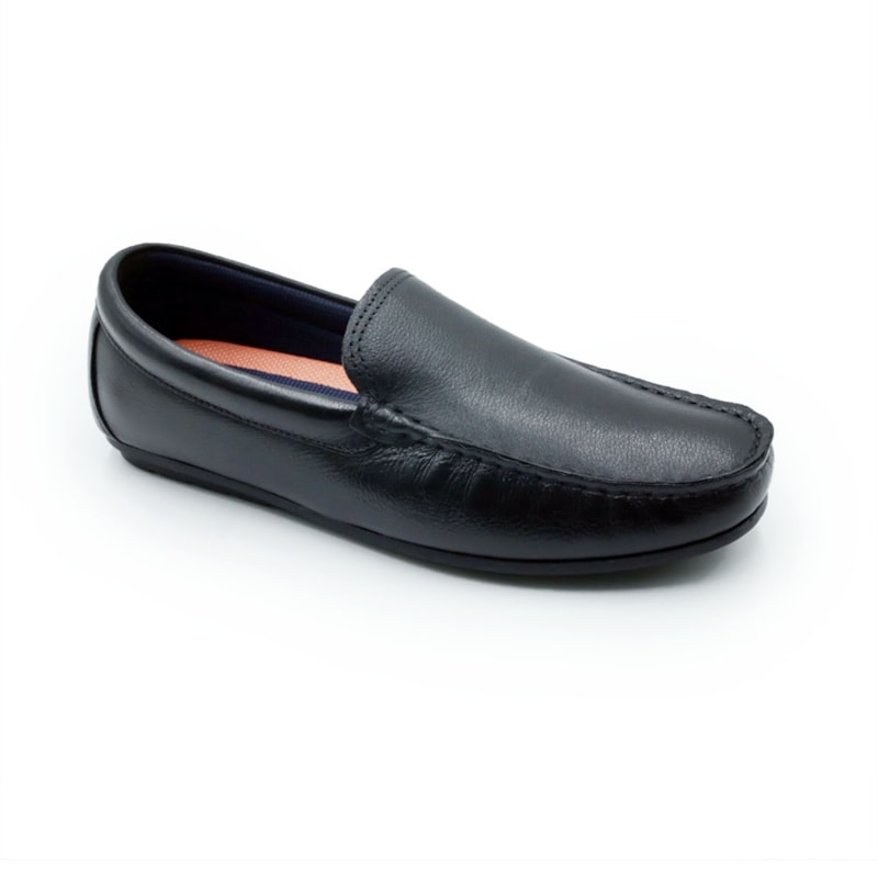 MASCULINO MOCASSIM CASUAL DEMOCRATA TOM  651101 001 PRETO