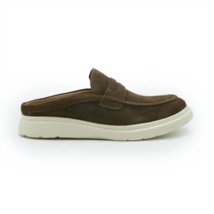 MASCULINO MOCASSIM CASUAL FERRICELLI MULE  STE15-10CA799 CAMURCA CASTANHO UNIS.