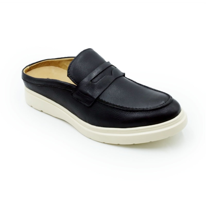 MASCULINO MOCASSIM CASUAL FERRICELLI MULE  STE15-10CE00 CERVO PRETO UNIS.STELVIO