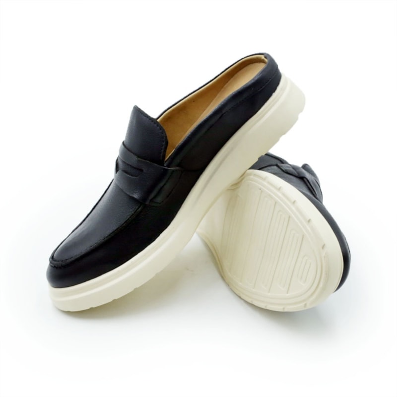 MASCULINO MOCASSIM CASUAL FERRICELLI MULE  STE15-10CE00 CERVO PRETO UNIS.STELVIO