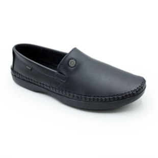 MASCULINO MOCASSIM CASUAL FREE WAY  LOGANX 561 PRETO