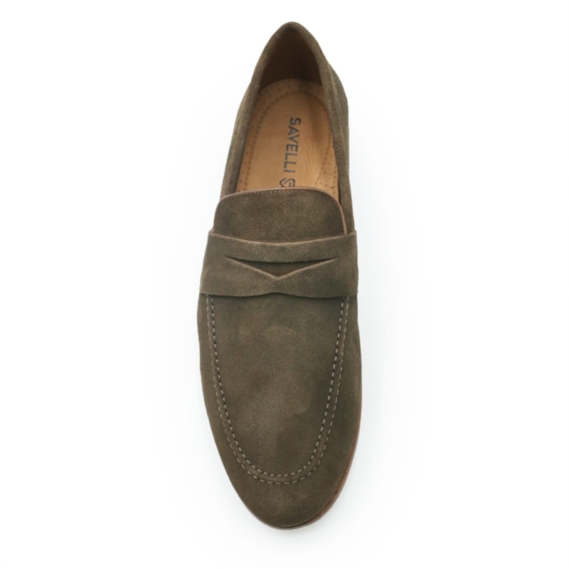 MASCULINO MOCASSIM CASUAL SAVELLI  14115 SUEDE CAFÉ 2