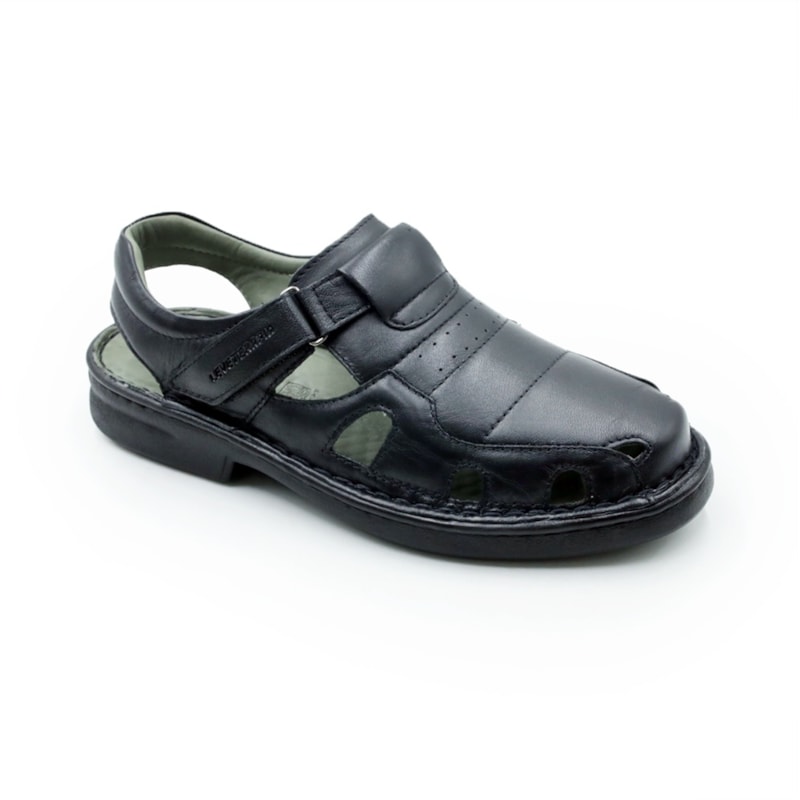 MASCULINO SANDALIA CASUAL LEVECOMFORT 44002 PRETO