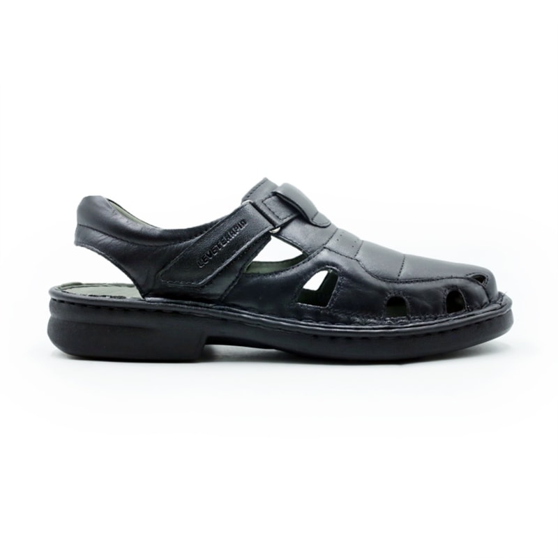 MASCULINO SANDALIA CASUAL LEVECOMFORT 44002 PRETO
