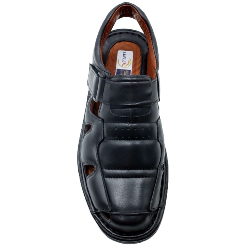 MASCULINO SANDALIA CASUAL LUFLEX 361 PRETO