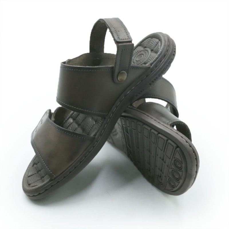 MASCULINO SANDALIA CASUAL PEGADA  131288 02 ANILINA CRAVO