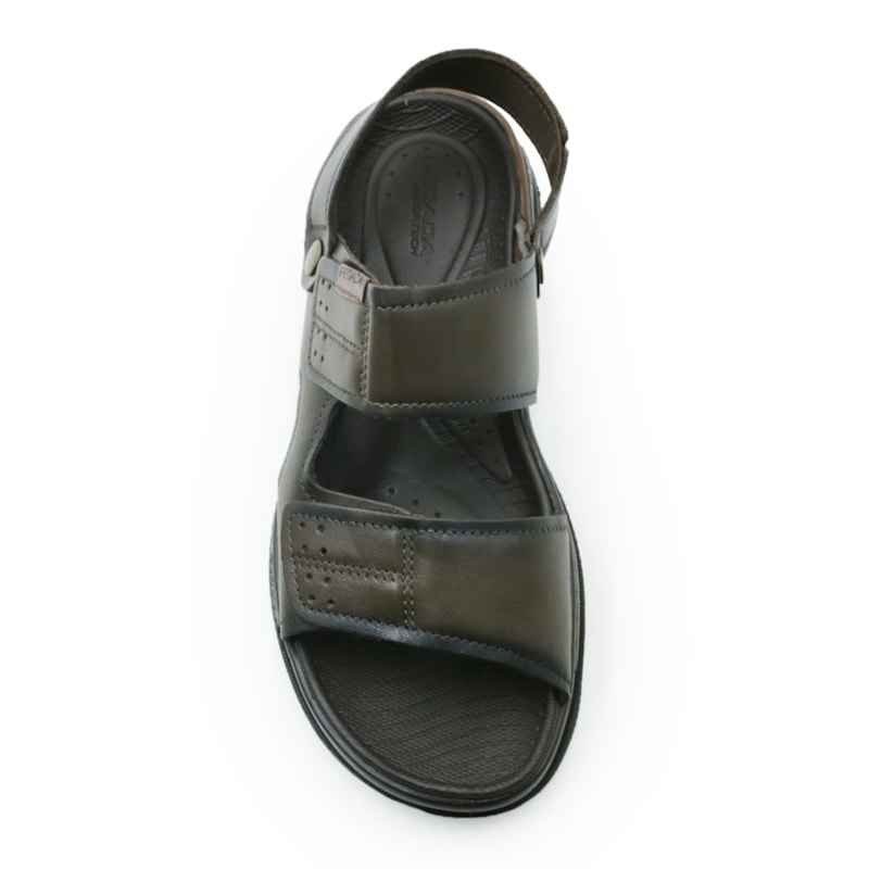 MASCULINO SANDALIA CASUAL PEGADA  131323 02 ANILINA CRAVO/PULL UP CONHAQUE