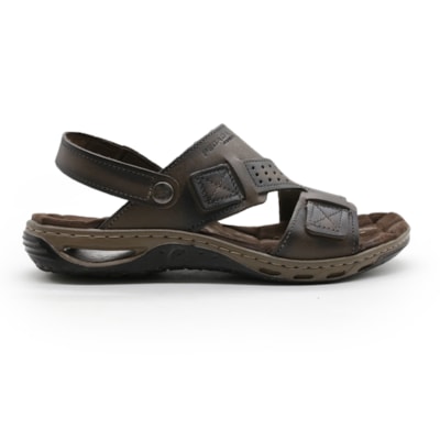 MASCULINO SANDALIA CASUAL PEGADA 131662 03 ANILINA CRAVO