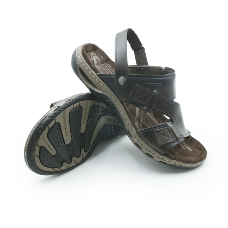 MASCULINO SANDALIA CASUAL PEGADA 131662 BROWN.