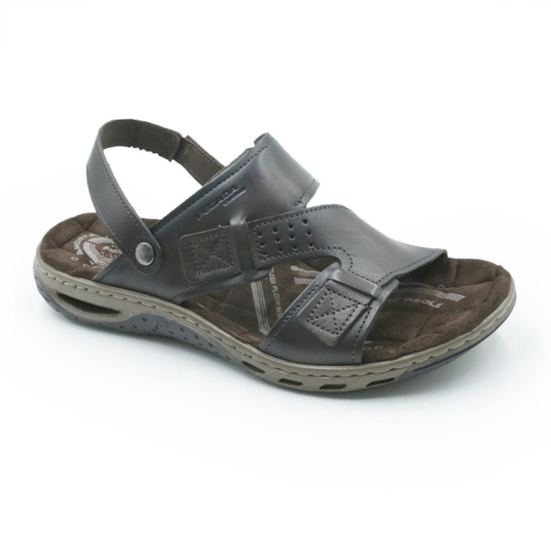 MASCULINO SANDALIA CASUAL PEGADA 131662 BROWN.