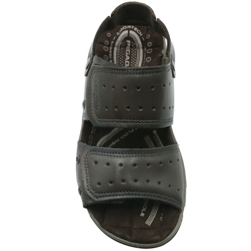 MASCULINO SANDALIA CASUAL PEGADA 131668 03 ANILINA CRAVO