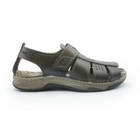 MASCULINO SANDALIA CASUAL PEGADA 132256 03 ANILINA CRAVO