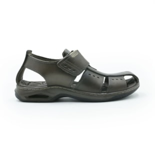MASCULINO SANDALIA CASUAL PEGADA  133205 03 ANILINA CRAVO 24L