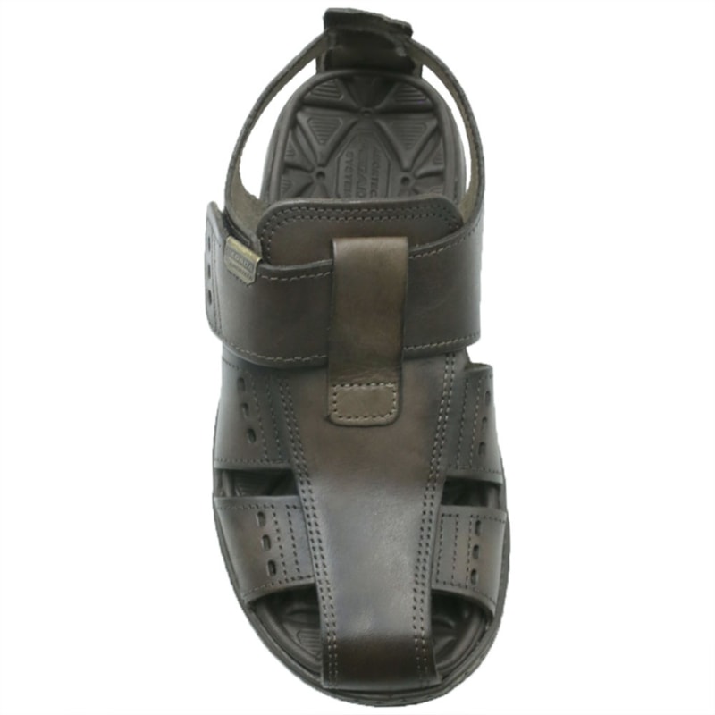 MASCULINO SANDALIA CASUAL PEGADA  133205 03 ANILINA CRAVO 24L