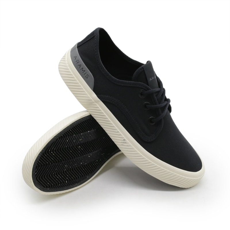 MASCULINO SAPATENIS CASUAL ARAMIS DAILY DOCK  ARM049 PRETO