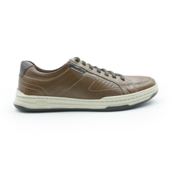 MASCULINO SAPATENIS CASUAL DEMOCRATA 151401 003 CONHAQUE