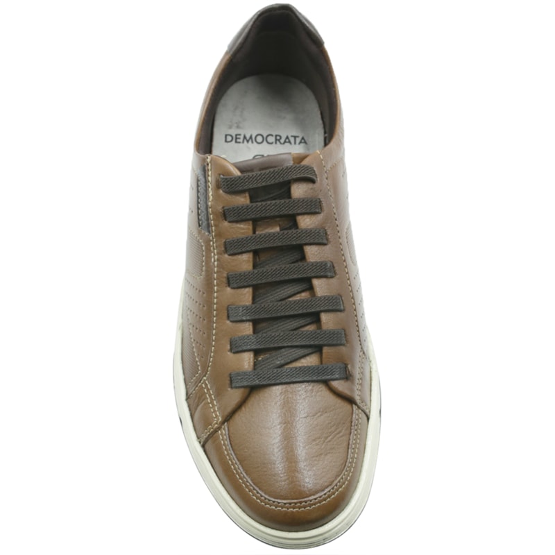 MASCULINO SAPATENIS CASUAL DEMOCRATA 151401 003 CONHAQUE