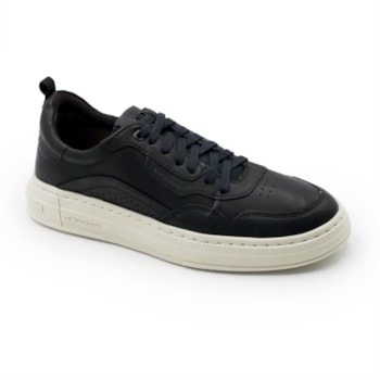 MASCULINO SAPATENIS CASUAL DEMOCRATA 240201 PRETO.