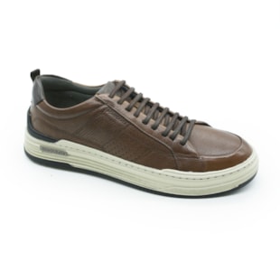 MASCULINO SAPATENIS CASUAL DEMOCRATA 240601 003 CONHAQUE