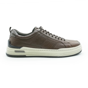 MASCULINO SAPATENIS CASUAL DEMOCRATA 240601 CONHAQUE.