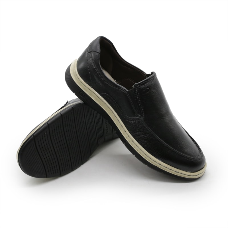 MASCULINO SAPATENIS CASUAL DEMOCRATA 245201 001 PRETO