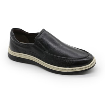 MASCULINO SAPATENIS CASUAL DEMOCRATA 245201 001 PRETO