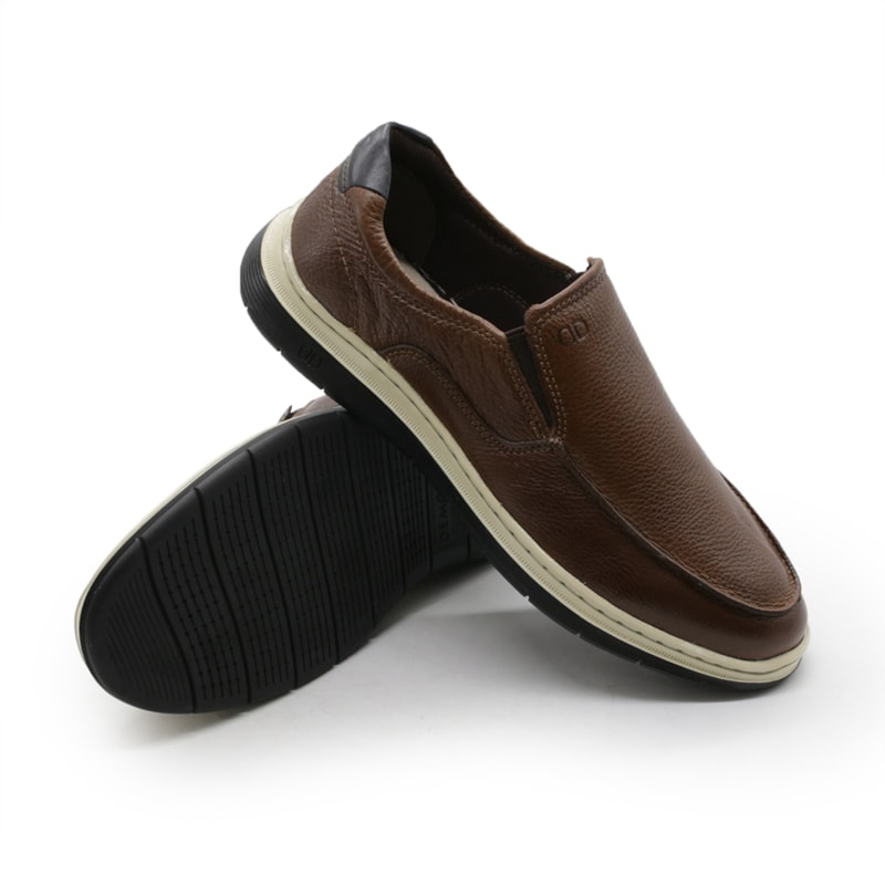 MASCULINO SAPATENIS CASUAL DEMOCRATA 245201 003 CONHAQUE