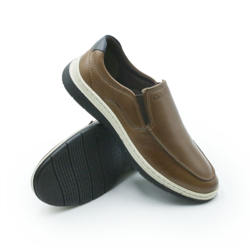 MASCULINO SAPATENIS CASUAL DEMOCRATA 245201 003 CONHAQUE