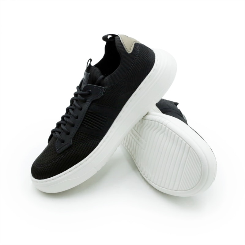 MASCULINO SAPATENIS CASUAL DEMOCRATA  526105 001 PRETO