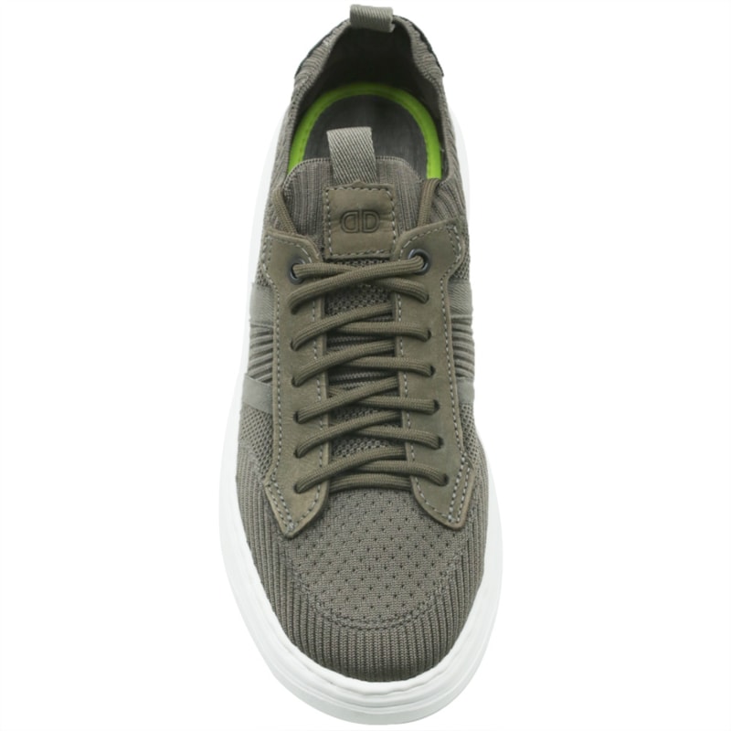 MASCULINO SAPATENIS CASUAL DEMOCRATA  526105 003 SMOKE