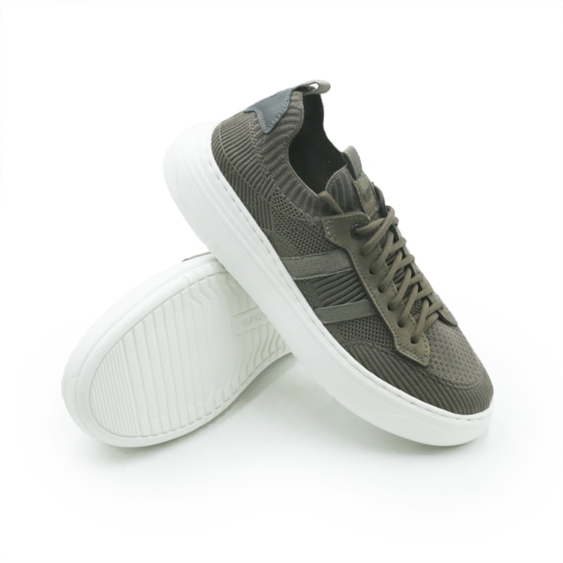 MASCULINO SAPATENIS CASUAL DEMOCRATA  526105 003 SMOKE