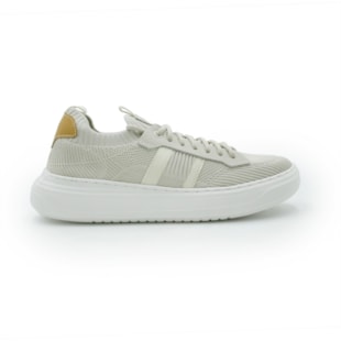 MASCULINO SAPATENIS CASUAL DEMOCRATA  526105 004 BIJU/OFF WHITE