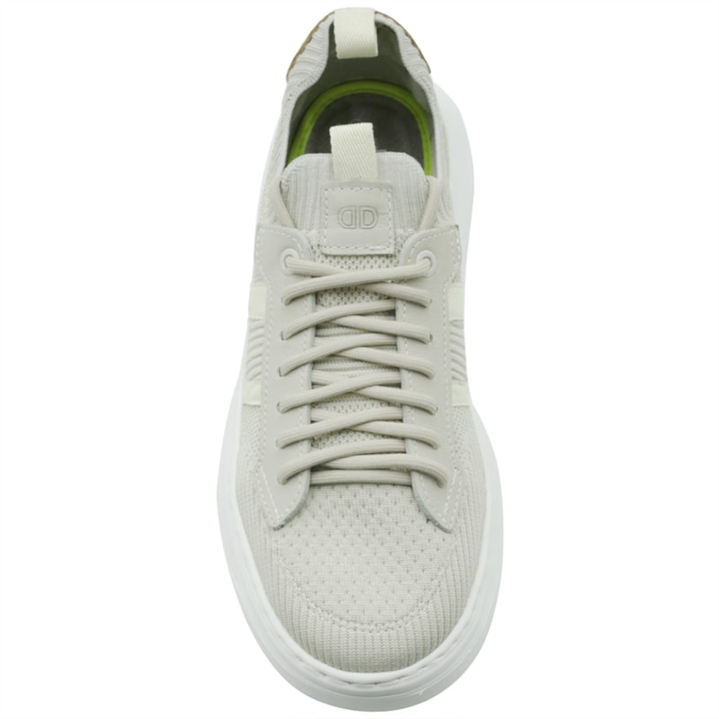 MASCULINO SAPATENIS CASUAL DEMOCRATA  526105 004 BIJU/OFF WHITE