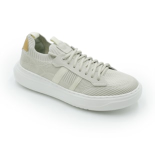 MASCULINO SAPATENIS CASUAL DEMOCRATA  526105 004 BIJU/OFF WHITE