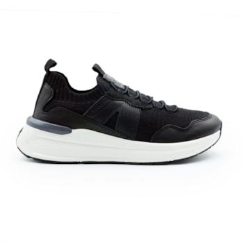 MASCULINO SAPATENIS CASUAL DEMOCRATA 527103 001 PRETO