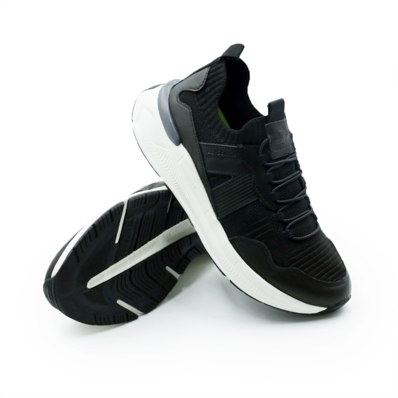 MASCULINO SAPATENIS CASUAL DEMOCRATA 527103 001 PRETO