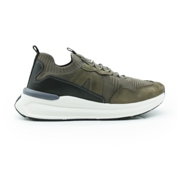 MASCULINO SAPATENIS CASUAL DEMOCRATA 527103 002 SMOKE