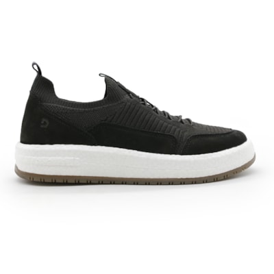 MASCULINO SAPATENIS CASUAL DEMOCRATA  600102 001 PRETO