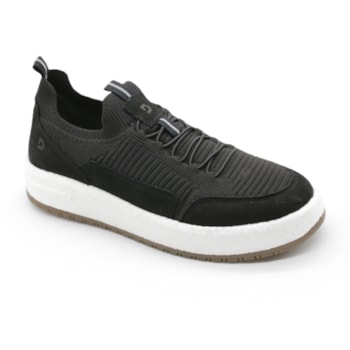MASCULINO SAPATENIS CASUAL DEMOCRATA  600102 001 PRETO