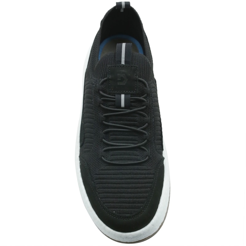 MASCULINO SAPATENIS CASUAL DEMOCRATA  600102 001 PRETO