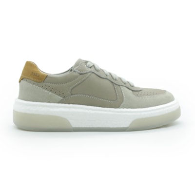 MASCULINO SAPATENIS CASUAL DEMOCRATA 623101 002 OFF WHITE/GREY
