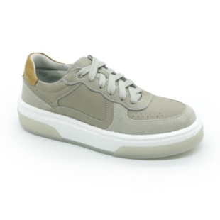 MASCULINO SAPATENIS CASUAL DEMOCRATA 623101 002 OFF WHITE/GREY