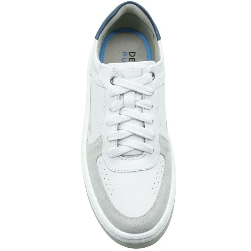 MASCULINO SAPATENIS CASUAL DEMOCRATA 623101 004 BRANCO