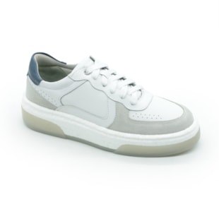 MASCULINO SAPATENIS CASUAL DEMOCRATA 623101 004 BRANCO