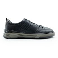MASCULINO SAPATENIS CASUAL DEMOCRATA 640101 001 PRETO