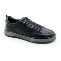 MASCULINO SAPATENIS CASUAL DEMOCRATA 640101 001 PRETO
