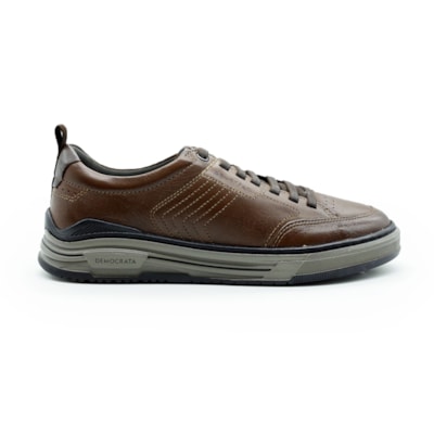 MASCULINO SAPATENIS CASUAL DEMOCRATA 640101 004 CONHAQUE
