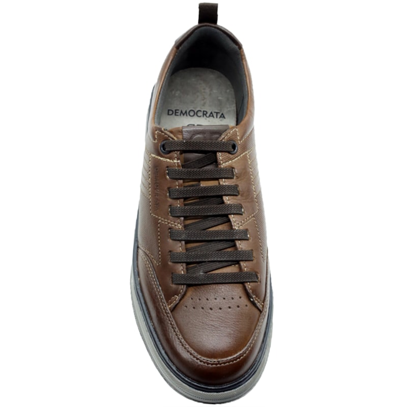MASCULINO SAPATENIS CASUAL DEMOCRATA 640101 004 CONHAQUE