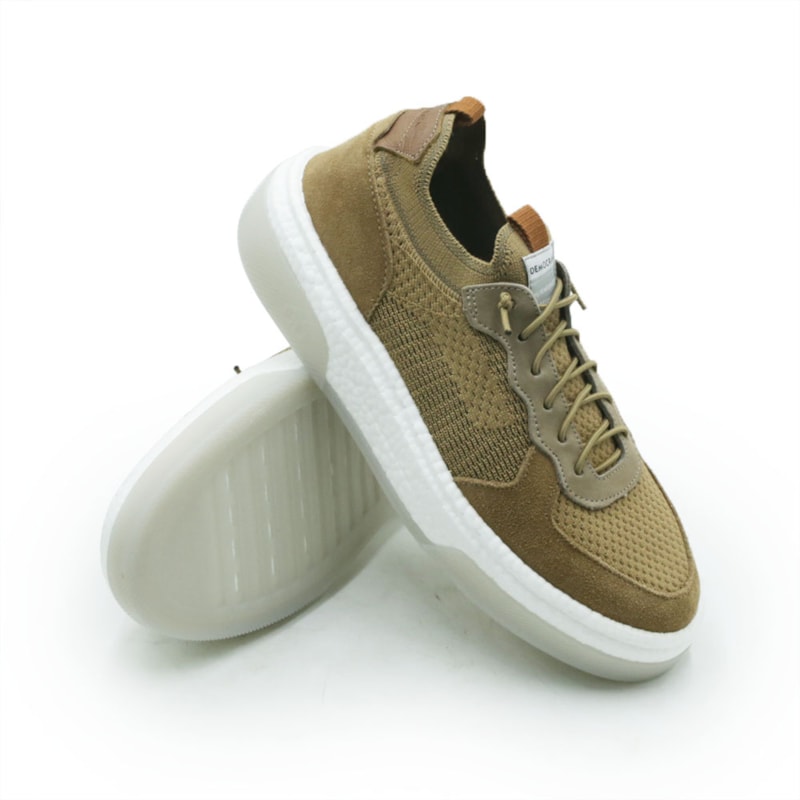 MASCULINO SAPATENIS CASUAL DEMOCRATA BEAT PULSE  623102 002 AVELA/BEGE