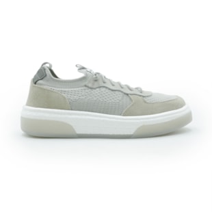 MASCULINO SAPATENIS CASUAL DEMOCRATA BEAT PULSE  623102 003 OFF WHITE/LAMINADO